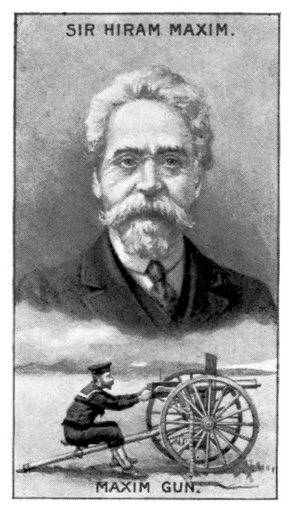 Detail of Sir Hiram Stevens Maxim, inventor of the Maxim Gun by Anonymous