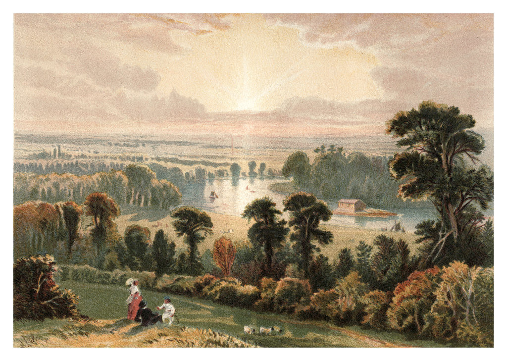 Detail of View from Richmond Hill by Anonymous