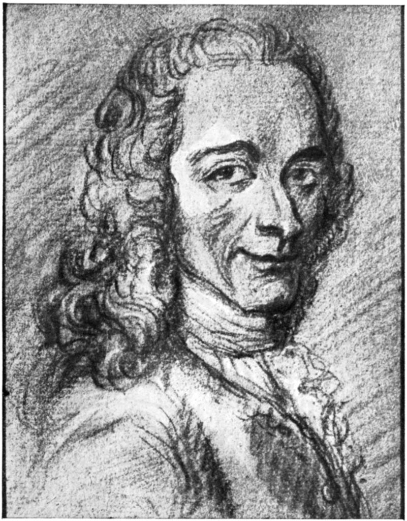 Detail of Voltaire, French Enlightenment writer, essayist, deist and philosopher by Anonymous