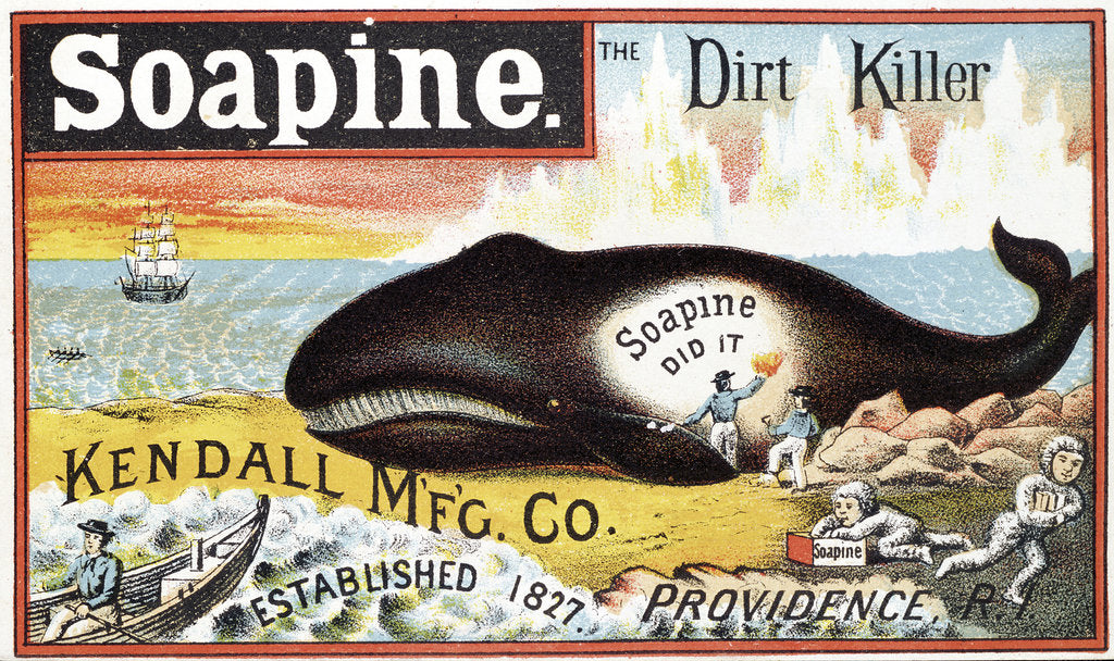 Detail of Soapine household cleaner, late 19th century by Unknown