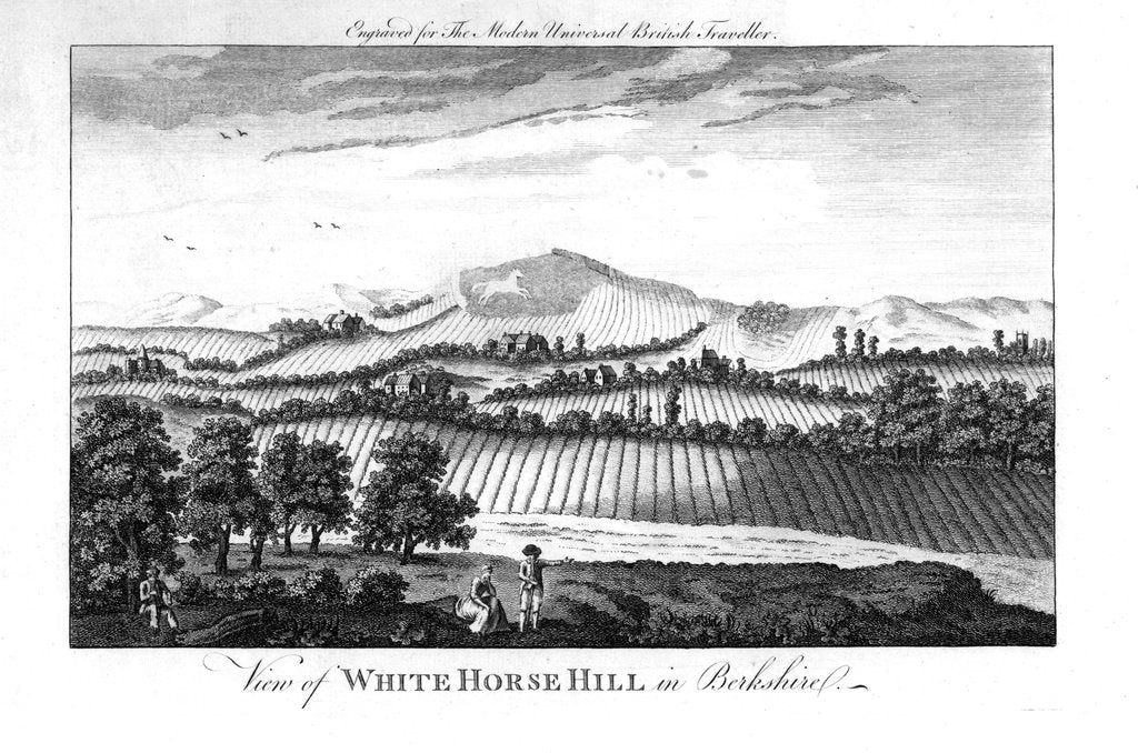 Detail of White Horse Hill, Berkshire, late 18th century by Unknown