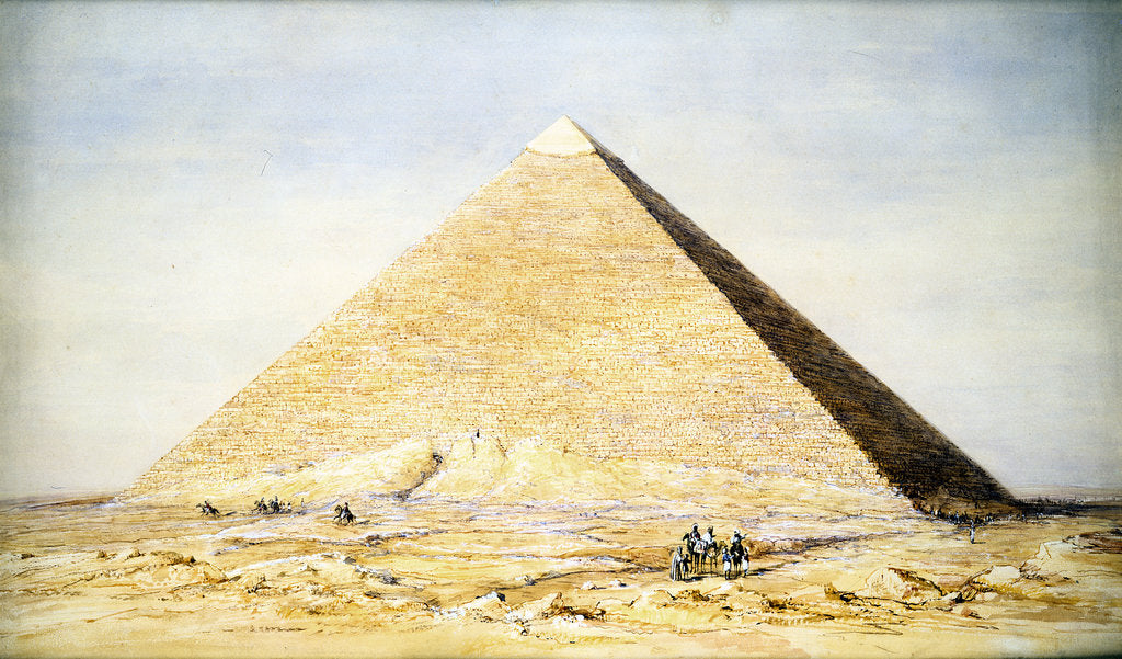 Detail of Great Pyramid of Cheops at Giza, Egypt, 4th dynasty, Old Kingdom, 26th century BC by Francis Vyvyan Jago Arundale