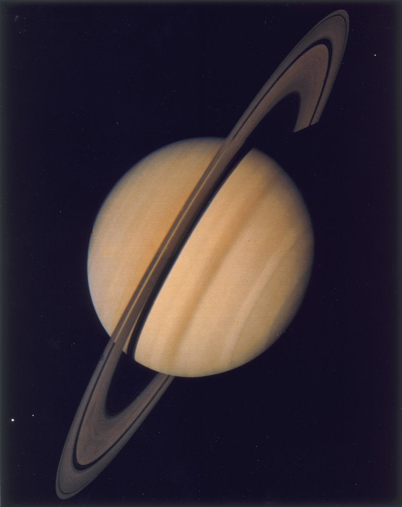 Detail of Full view of Saturn and her rings, 1980 by Unknown