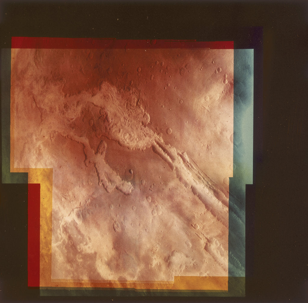 Detail of Part of the Grand Canyon, Marineris Vallis, on Mars, 1976 by Unknown