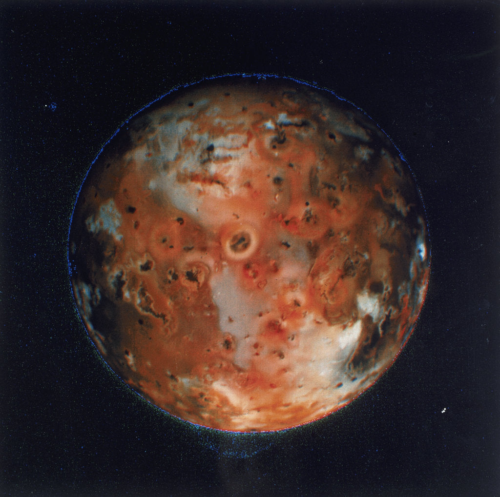 Detail of Full view of Io, one of the moons of Jupiter, 1979 by Unknown