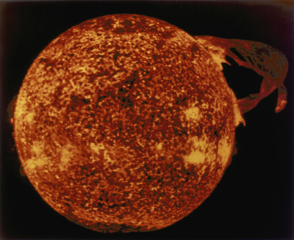 Detail of Large solar prominence in extreme ultraviolet light, 1973 by Unknown