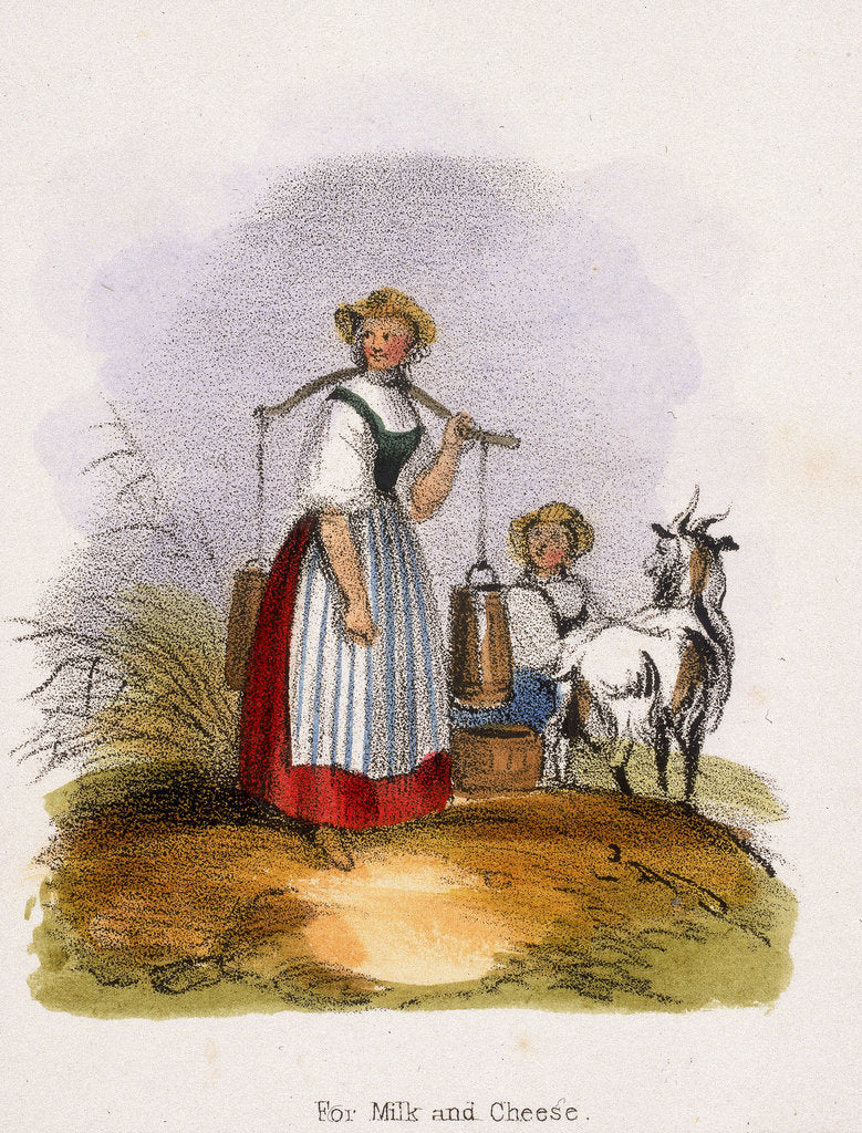 Detail of For Milk and Cheese, c1845 by Benjamin Waterhouse Hawkins