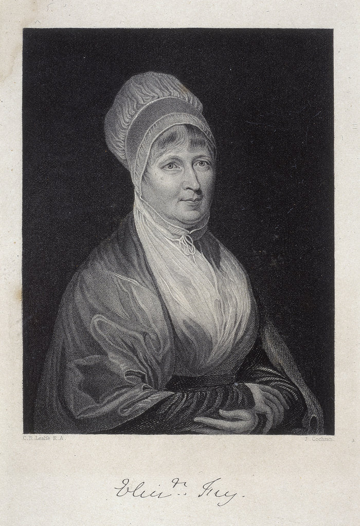 Detail of Elizabeth Fry, 1844 by J Cochran