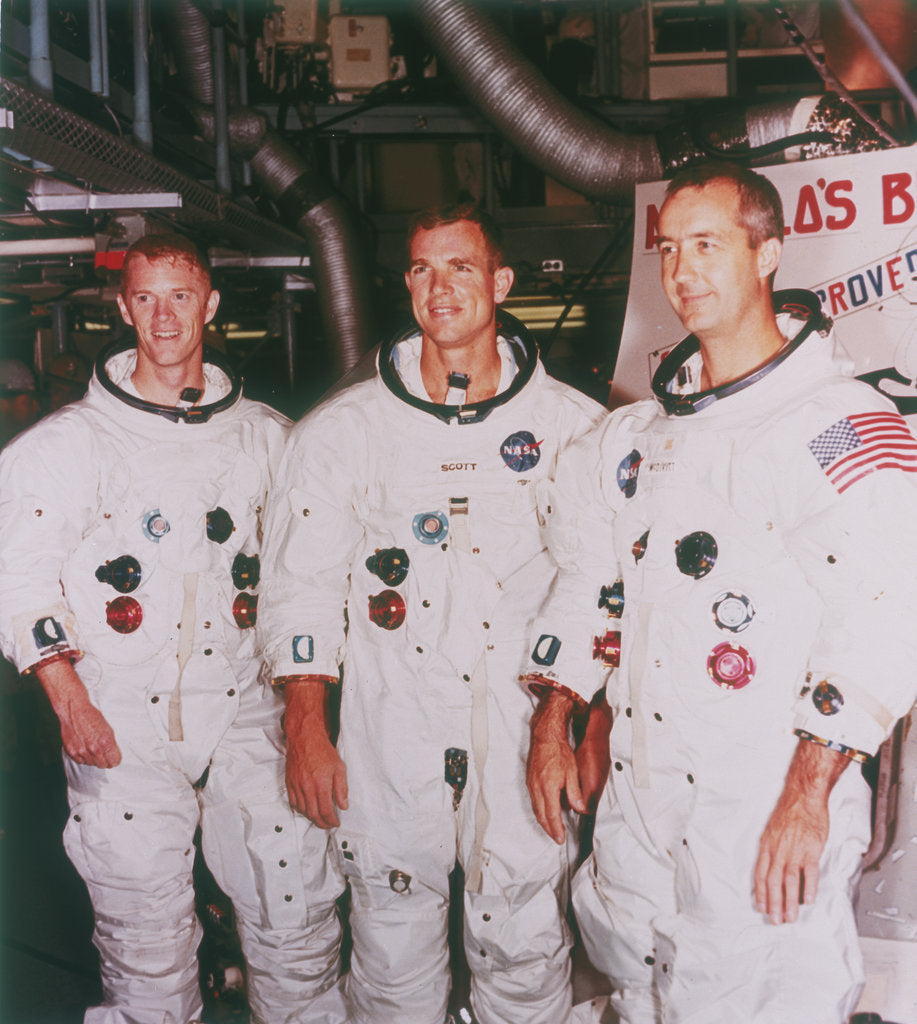 Detail of Apollo 9 astronauts, 1968 by Unknown