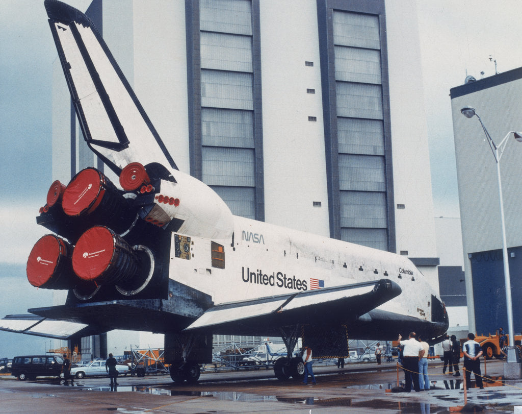 Detail of Space Shuttle Columbia on Earth, 1980s by Unknown