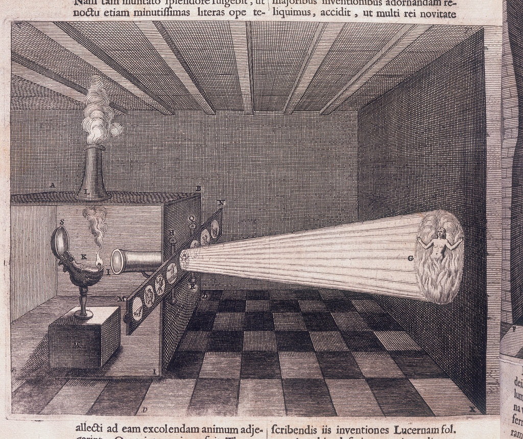 Detail of Camera obscura, 1646 by Unknown