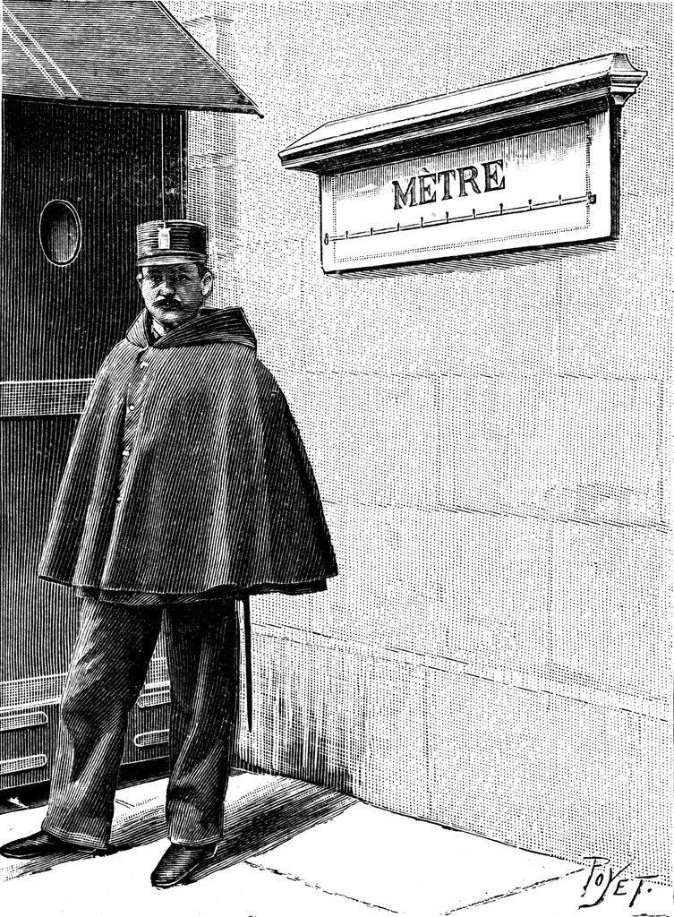 Detail of Standard Metre in the Petit Luxembourg, Paris, 1904 by Unknown