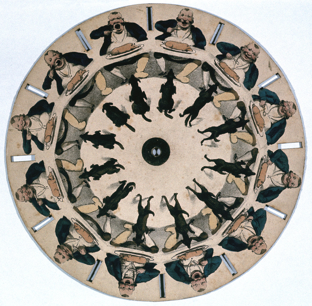 Detail of Fantascope disc, 1833. by Thomas Mann Baynes