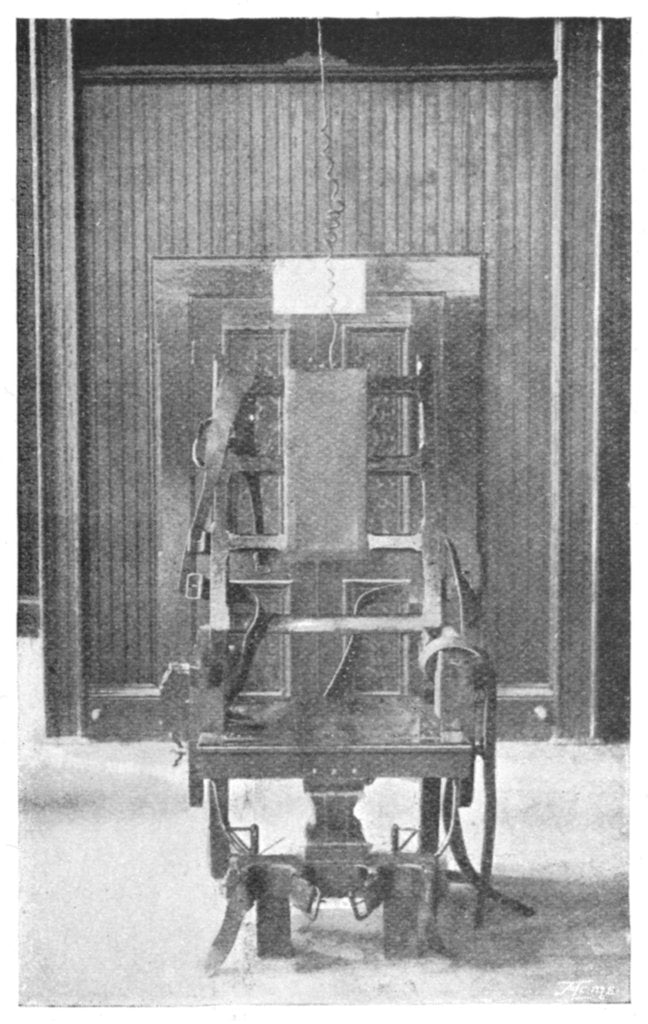 Detail of Electric chair, 1898 by Unknown