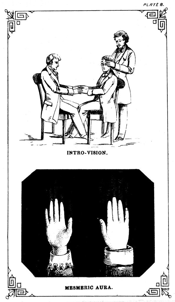 Detail of Hypnosis: introvision (power of looking into a body), 1889 by Unknown