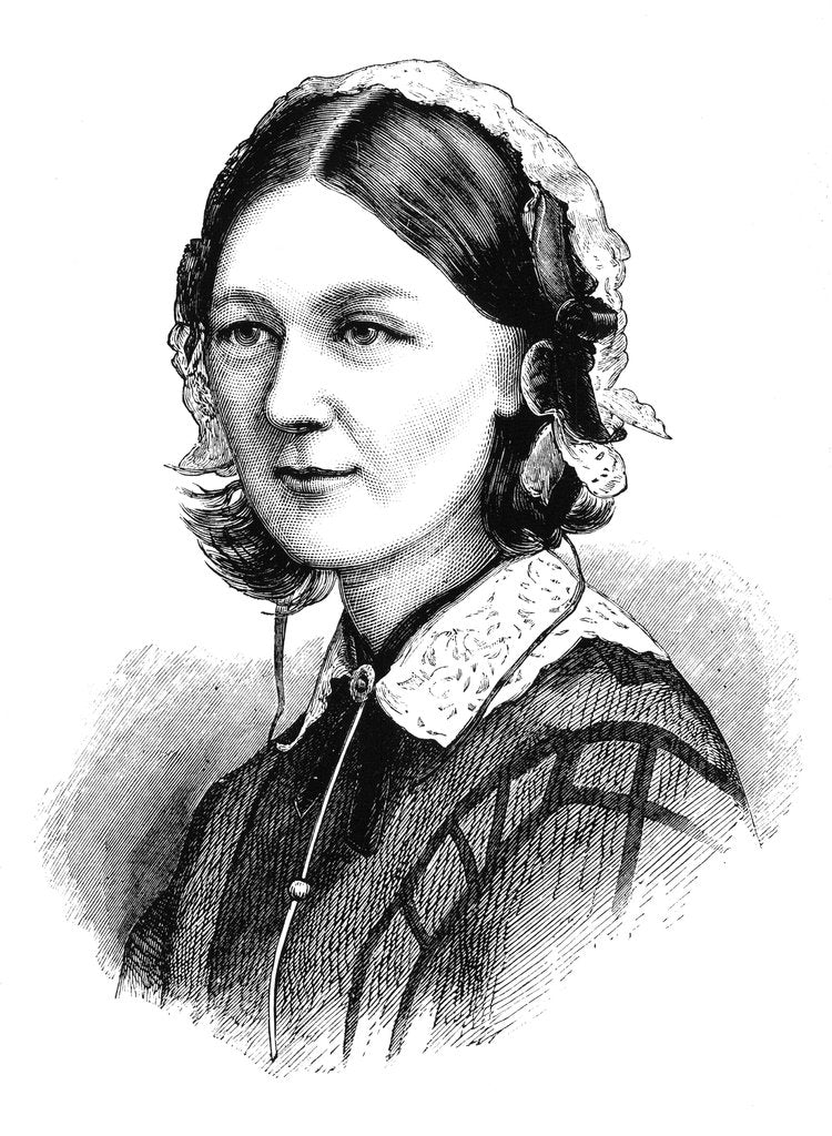 Detail of Florence Nightingale, 1870 by Unknown