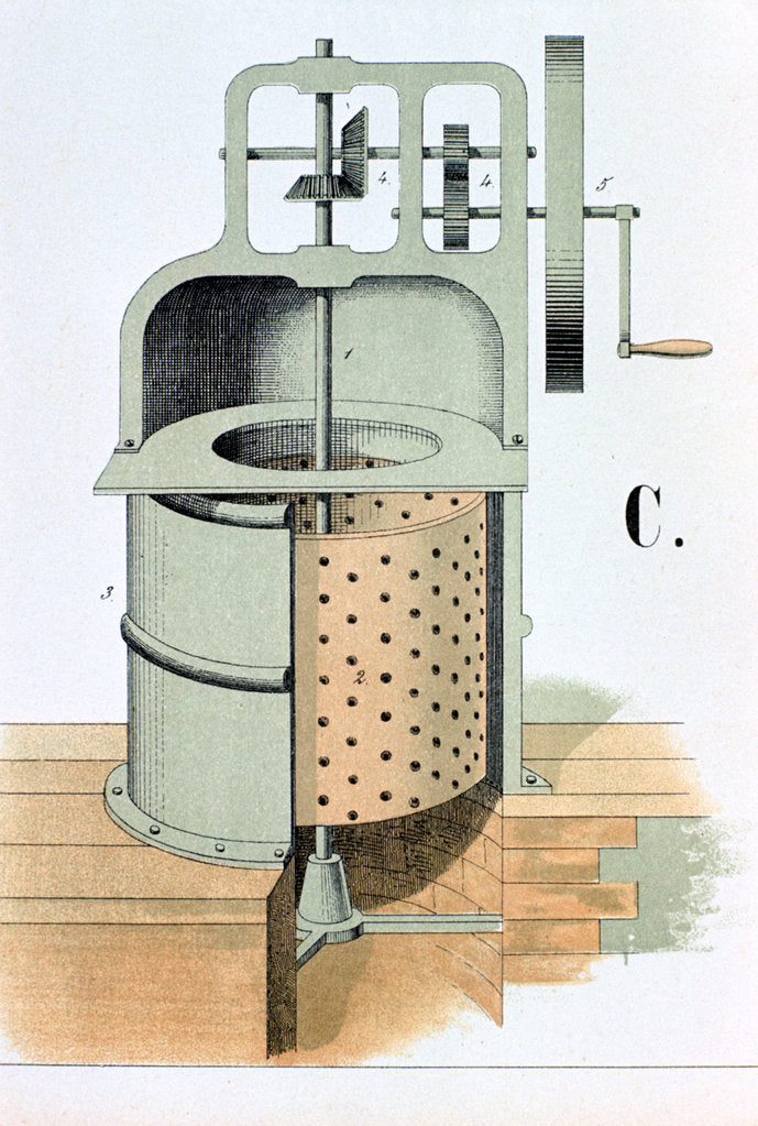 Detail of Centrifuge, 1882 by Anonymous