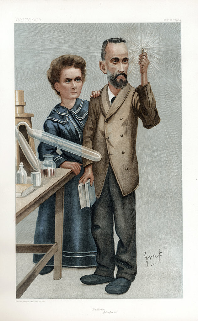 Detail of Pierre and Marie Curie, French physicists, 1904 by Unknown