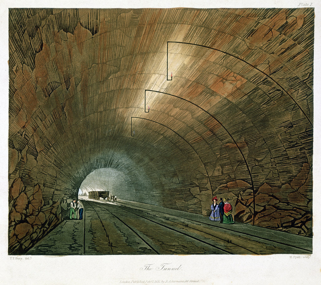 Detail of The Tunnel, 1831 by Henry Pyall