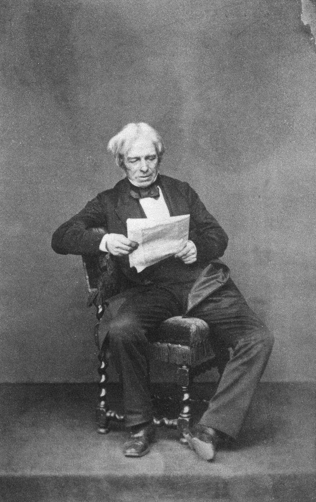 Detail of Michael Faraday, British physicist and chemist, c1850-1867 by Unknown