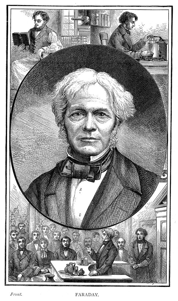 Detail of Michael Faraday, British physicist and chemist, 1881 by Unknown