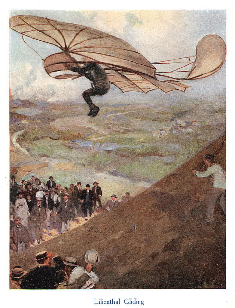 Detail of Otto Lilienthal, German aeronaut, early 20th century by Unknown