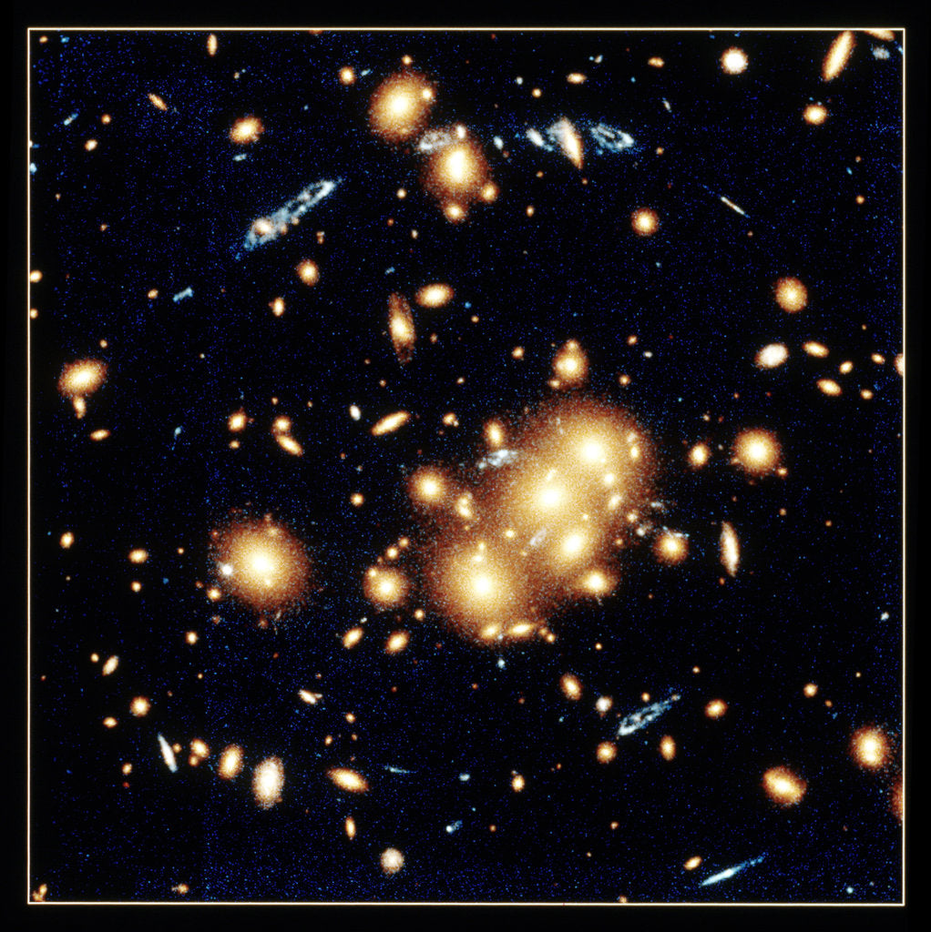 Detail of Gravitational lens in CL0024+1654 by W Collet