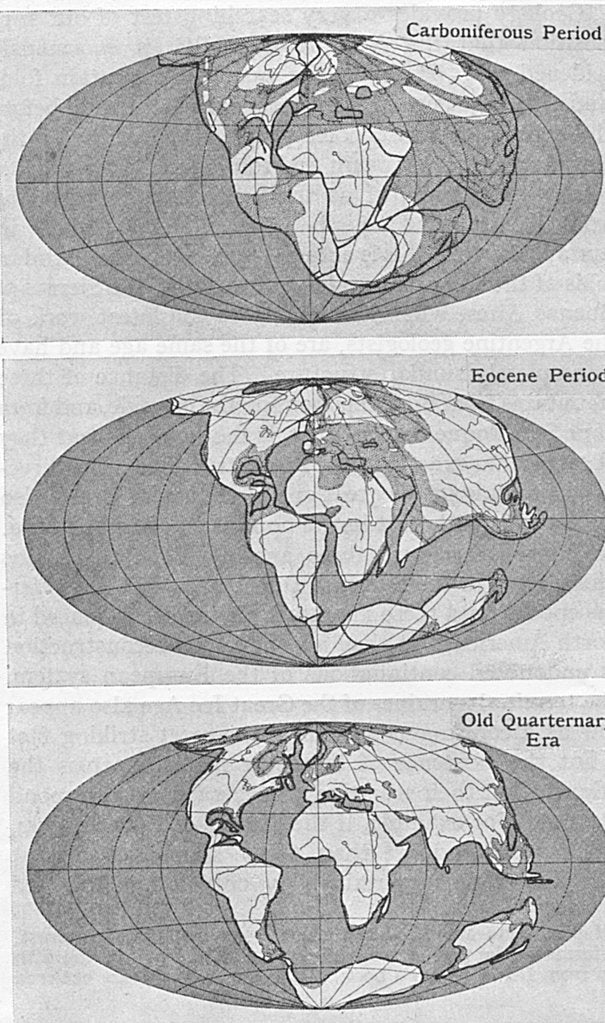 Detail of Theory of Continental Drift, 1922 by Unknown