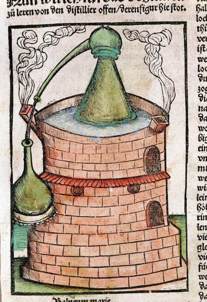 Detail of Distillation, 1500 by Unknown