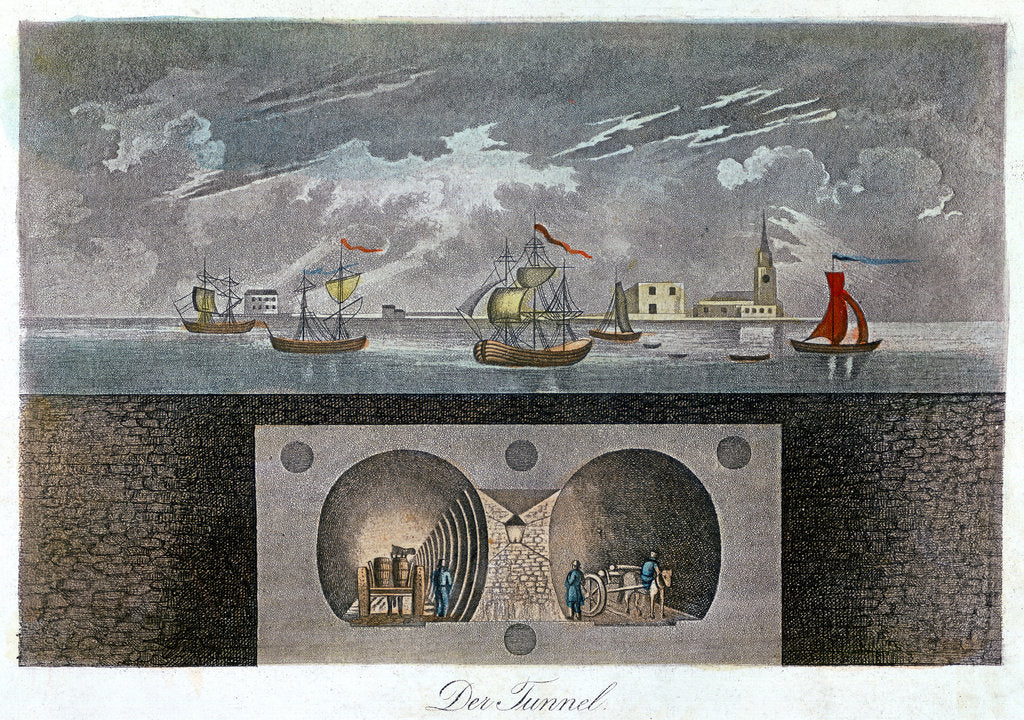 Detail of Thames Tunnel, c1830 by Unknown