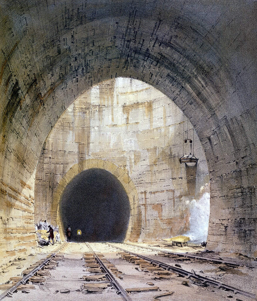 Detail of Ventilation shaft in Kilsby Tunnel, Northamptonshire, London & Birmingham Railway, 1839 by John Cooke Bourne