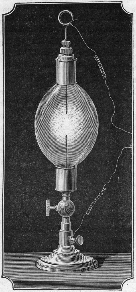 Detail of Davy's electric egg, 1883 by Unknown