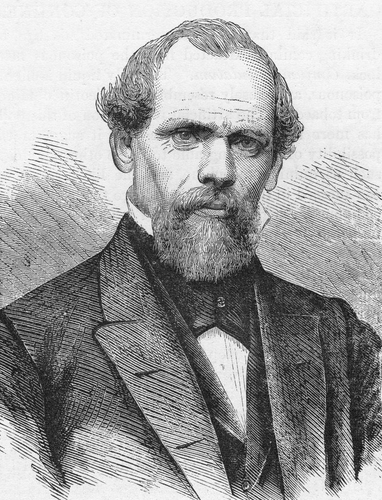 Detail of John Augustus Roebling, American civil engineer, 1874 by Unknown