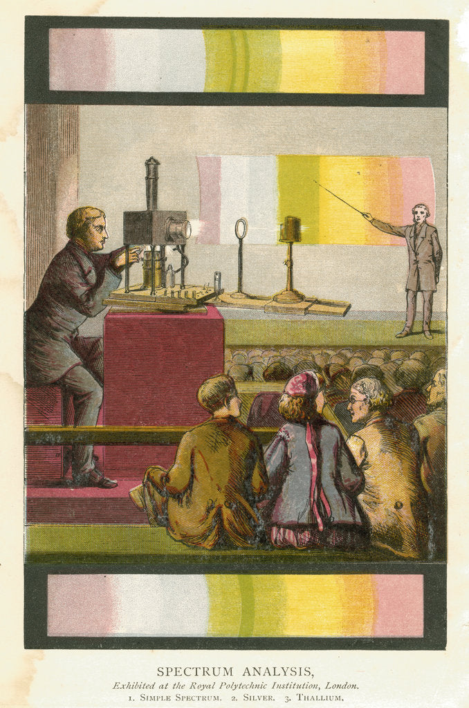 Detail of Spectrum analysis, 1873 by Unknown