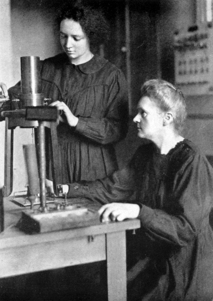 Detail of Marie Curie, Polish-born French physicist and her daughter Irene, 1925 by Unknown