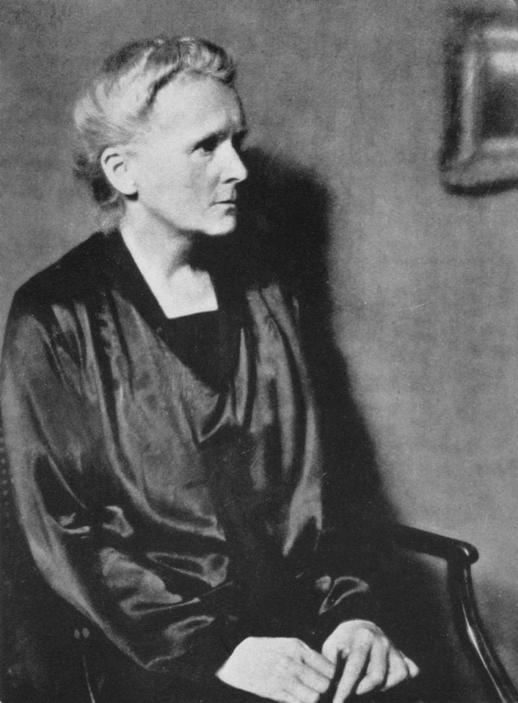 Detail of Marie Curie, Polish-born French physicist, 1929 by Unknown