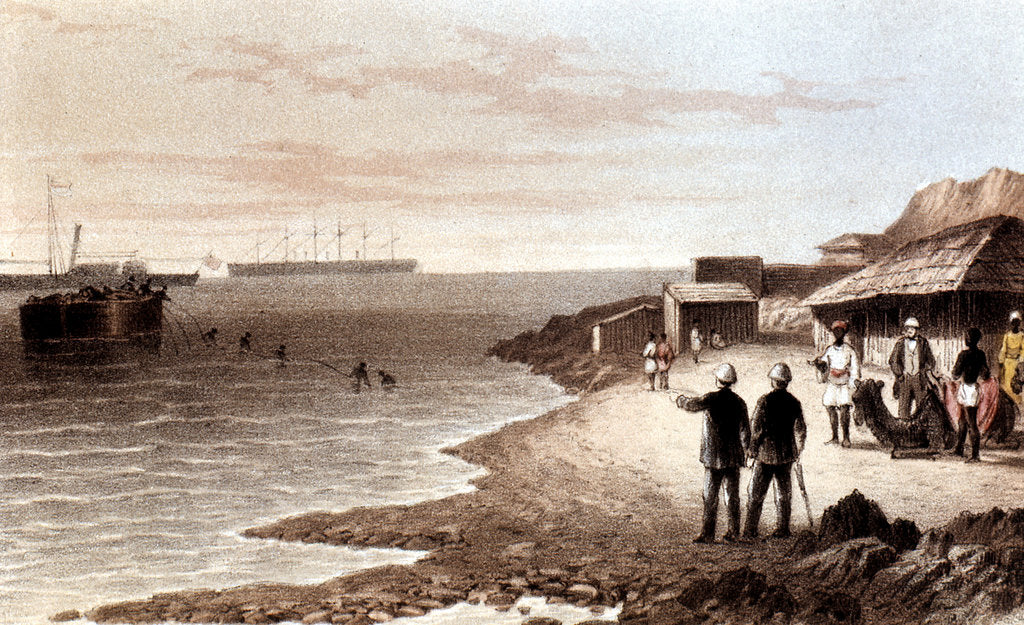 Detail of Laying of the telegraph cable across the Indian Ocean between Bombay and Aden, 1870 by Unknown