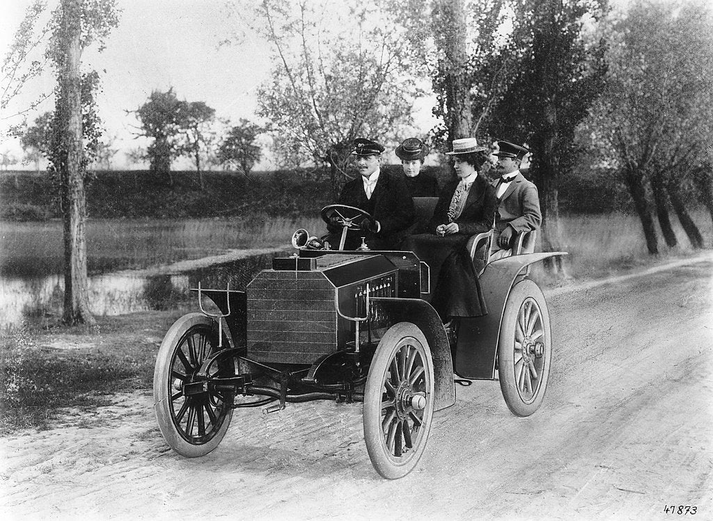 Detail of Mercedes 35 hp motor car, 1901 by Unknown