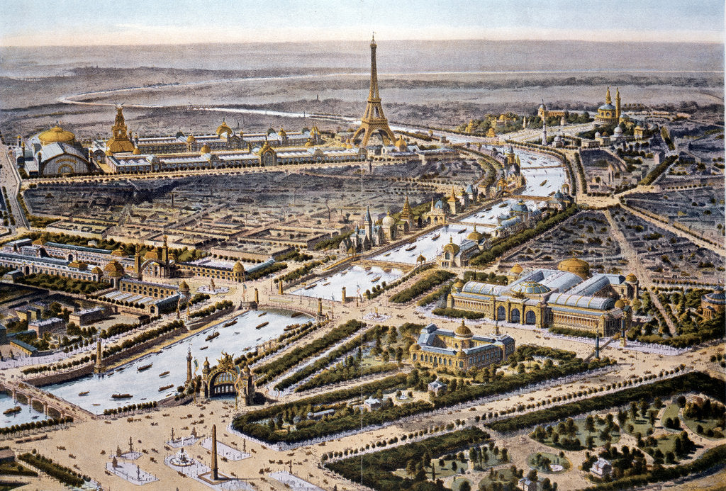 Detail of Bird's-eye view of the Paris Expositon of 1900 by Unknown