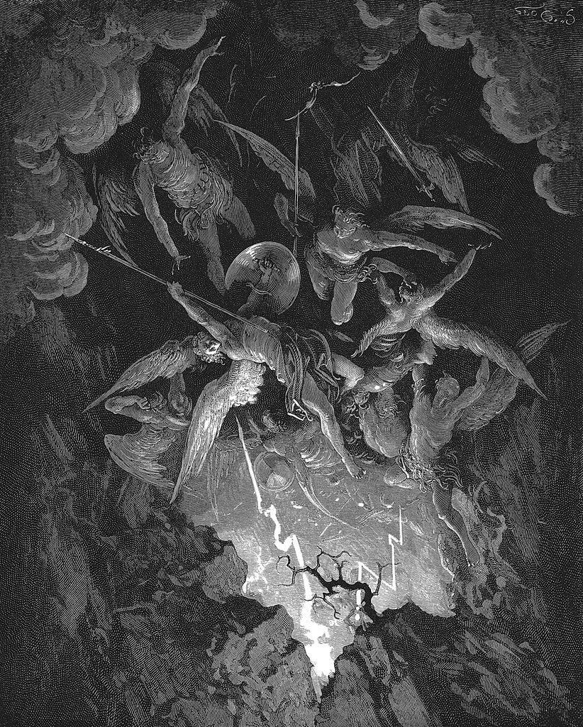 Detail of Illustration from John Milton's Paradise Lost, 1866 by Gustave Doré