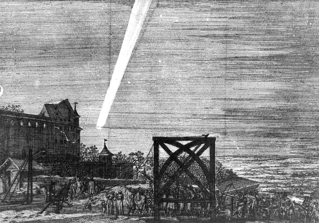 Detail of Comet of December 1680 (Kirch), 1681 by Unknown