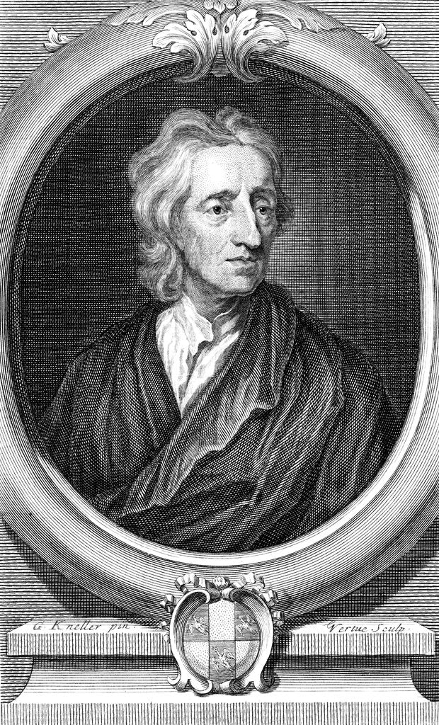 Detail of John Locke, English philosopher, c1713 by George Vertue