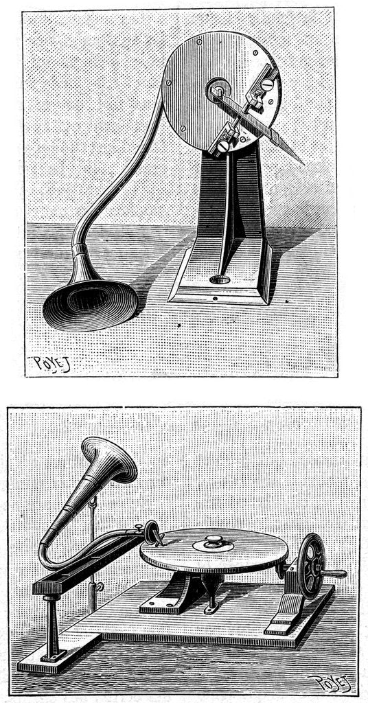 Detail of Emile Berliner's Gramophone, c1888 by Unknown