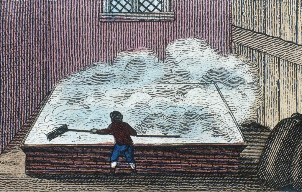 Detail of Rock Salt: Refining salt, Northwich, Cheshire, England, c19th century by Unknown