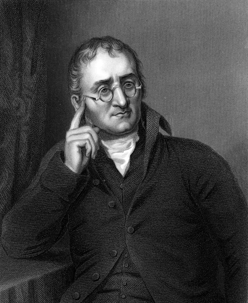 Detail of John Dalton, English chemist, c1860 by Unknown