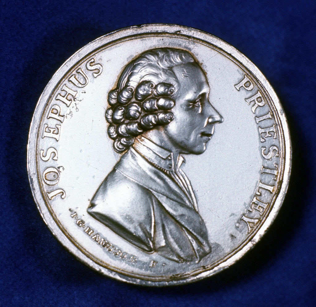 Detail of Obverse of commemorative medal for Joseph Priestley (1733-1804), 1803 by Unknown