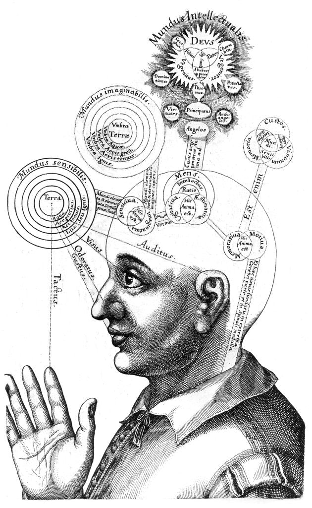 Detail of The Cabalistic analysis of the mind and the senses, 1617 by Unknown