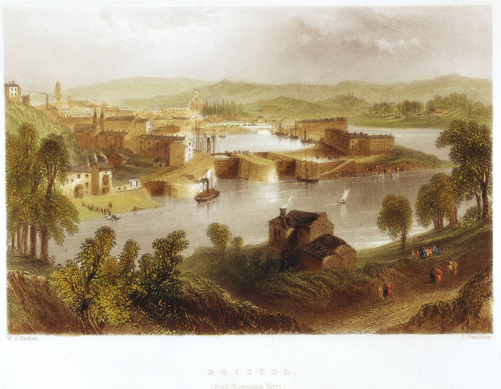 Detail of Bristol from Rownham Ferry, 1841 by Unknown