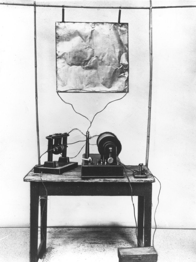 Detail of Replica of Marconi's first transmitter used in his early experiments in Italy, 1894 by Unknown