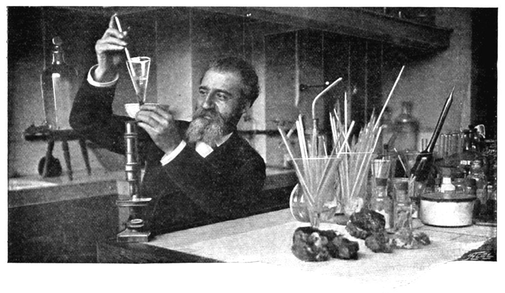 Detail of Henri Moissan, French chemist, c1900 by Unknown